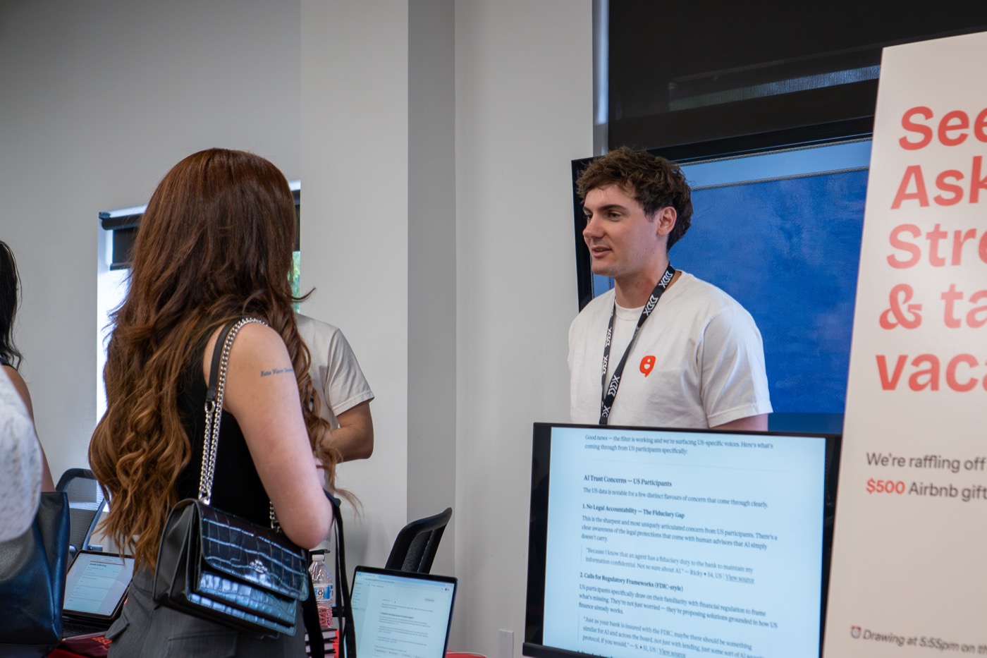 Attendees at the Askable table